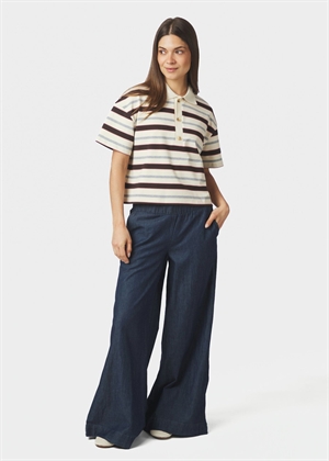 Vennera triple stripe polo tee Grey Neo Noir 